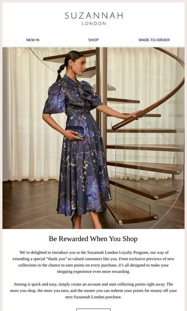 Unlock exclusive rewards - email from Suzannah London