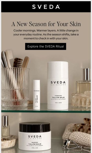 The Seasonal Skin Shift - email from SVEDA