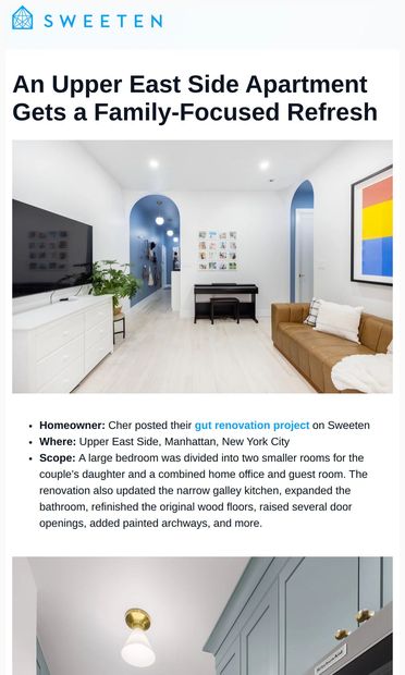 An Upper East Side Apartment Gets a Family-Focused Refresh - email from Sweeten