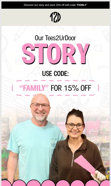 The Story Behind Your New Favorite Tee - email from Tees2UrDoor