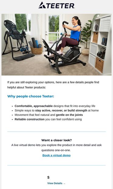 Want a closer look? - email from Teeter