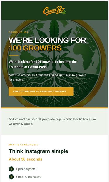 Looking 👀 for 100 Growers - email from Terps USA