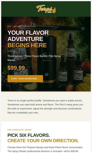 Your Adventure Begins Here - email from Terps USA