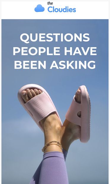 Have questions?..Well we have the answers ☺️ - email from The Cloudies