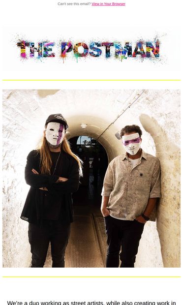 Welcome to THE POSTMAN - email from The Postman Art