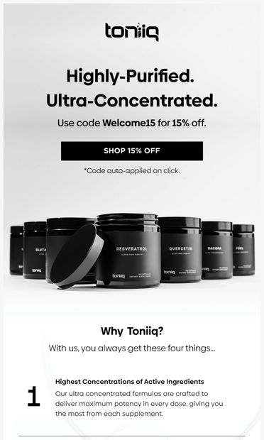 Why Choose Toniiq? 🔍 - email from Toniiq