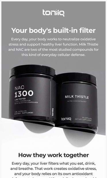 Where everyday stress goes - email from Toniiq