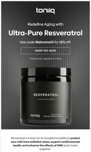This One Supplement Could Change How You Age 👨⚕️ - email from Toniiq