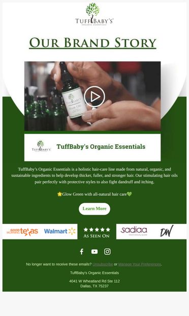 Welcome to TuffBaby's - 👀Behind the Story❇️ - email from TuffBaby's
