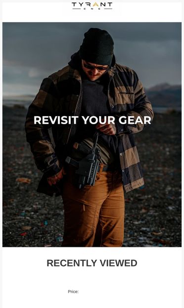 Did you see something you liked? - email from Tyrant CNC