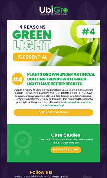 [Grow Bigger 👏 grow BETTER] Get Greener - email from UbiGro