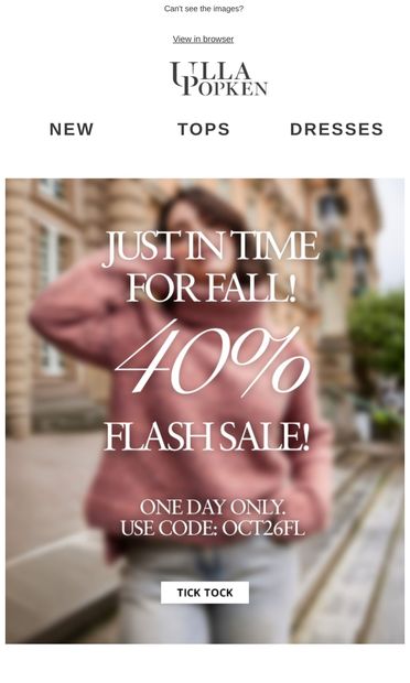 An Email Worth Clicking... (FINAL HOURS) - email from Ulla Popken