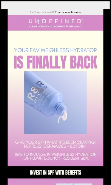 Your skin’s been waiting for this 🧬 - email from Undefined