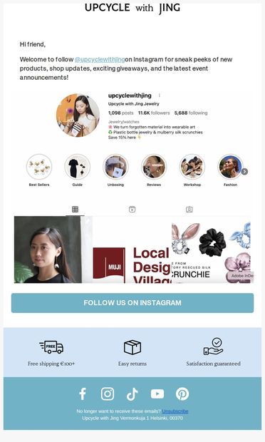 Join the conversation  💬 - email from Upcycle with Jing