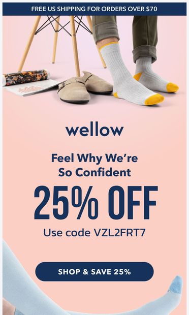 Save 25% Before Your Offer Ends - email from Wellow