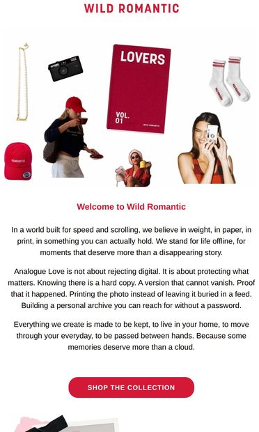 Life outside the cloud 🍒 - email from Wild Romantic