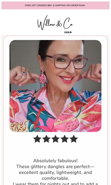 ❤️‍🔥 “The  best Earrings I have EVER worn!” - email from Willow & Co.