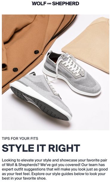 The Wolf & Shepherd Style Guide - email from Wolf & Shepherd
