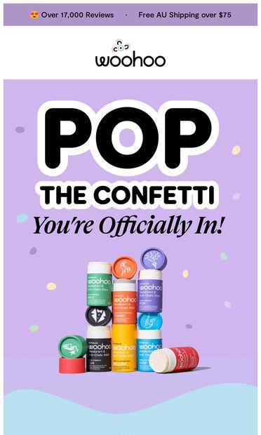 Your 20% discount 😍 - email from Woohoo Body