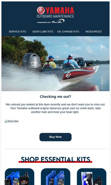 Take a Second Look! - email from Yamaha Outboard Maintenance