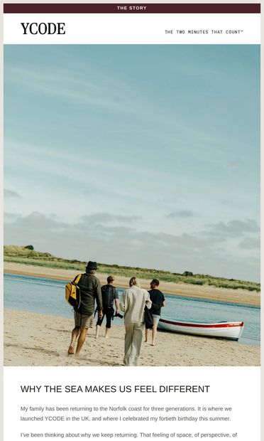 Why does the sea make us feel different? - email from YCODE