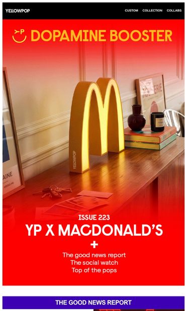 I’m Lovin’  This Dose of Dopamine - email from Yellowpop