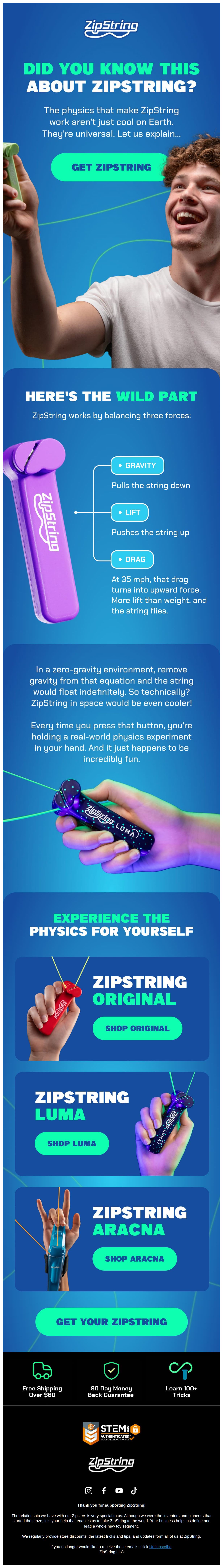 ZipString works in space (kind of) - email from ZipString